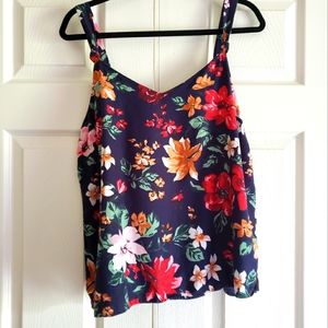 Navy Blue XL Old Navy Sleeveless (Tank) Blouse